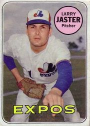 1969 Topps Baseball Cards      496     Larry Jaster